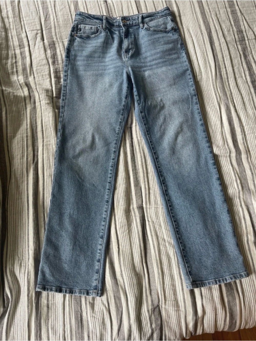 KanCan Ophelia High Rise True Straight Jeans Blue Waist 11